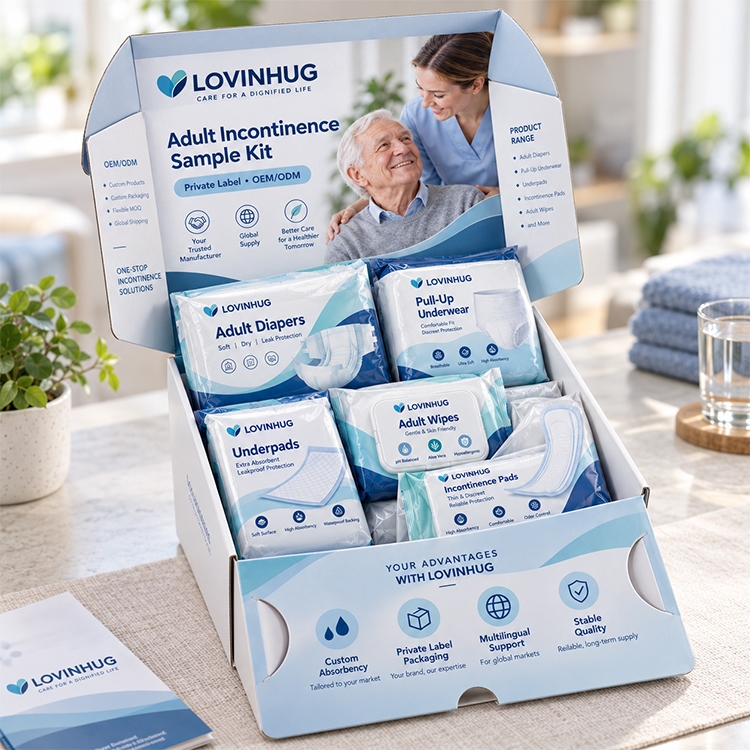 Comment concevoir des kits d'échantillons destinés aux distributeurs pour les produits d'incontinence pour adultes