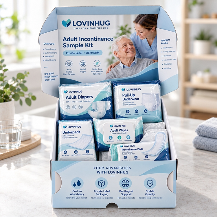Comment concevoir des kits d'échantillons destinés aux distributeurs pour les produits d'incontinence pour adultes