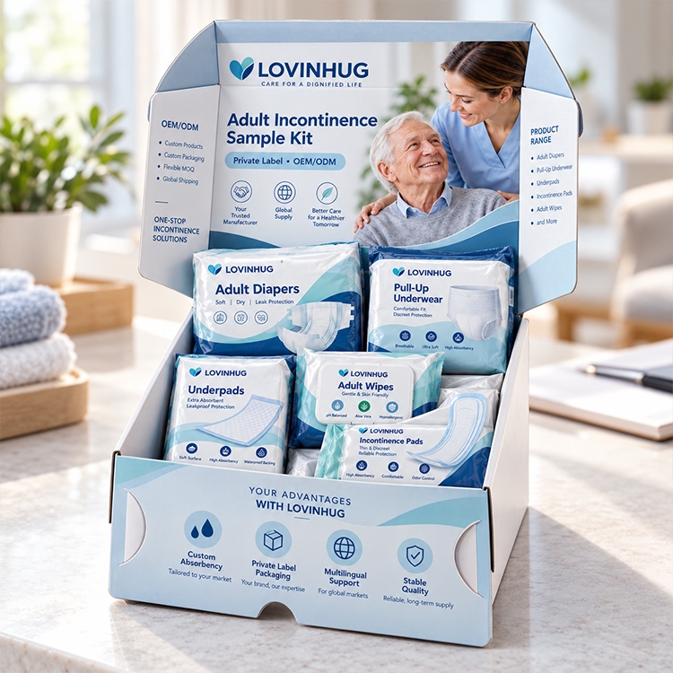 Comment concevoir des kits d'échantillons destinés aux distributeurs pour les produits d'incontinence pour adultes